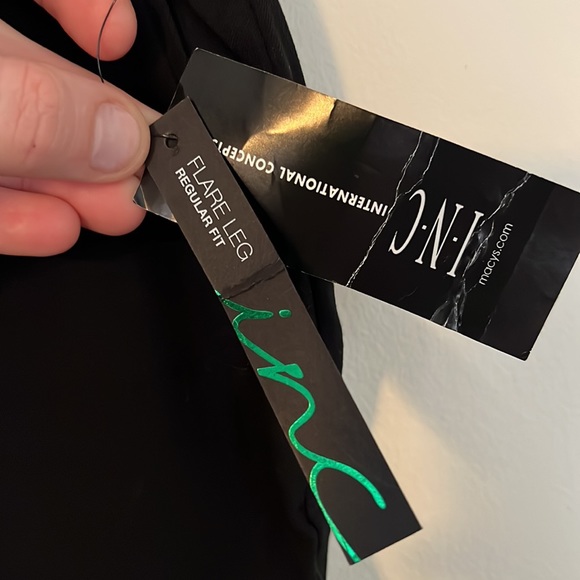 INC black flare leg trouser - Picture 5 of 9